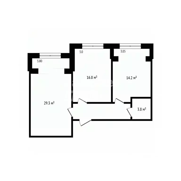 2-к кв. Дагестан, Дербент ул. Д. Атаева, 37 (71.2 м) - Фото 2