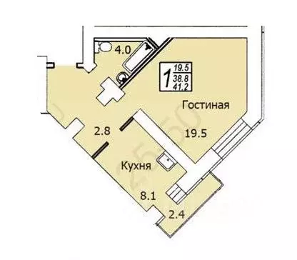 1-к кв. Саратовская область, Саратов Огородная ул., 75Б (41.0 м) - Фото 0