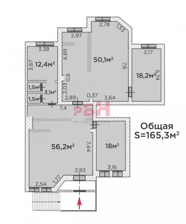 Офис в Тюменская область, Тюмень Комсомольская ул., 7 (165 м) - Фото 1