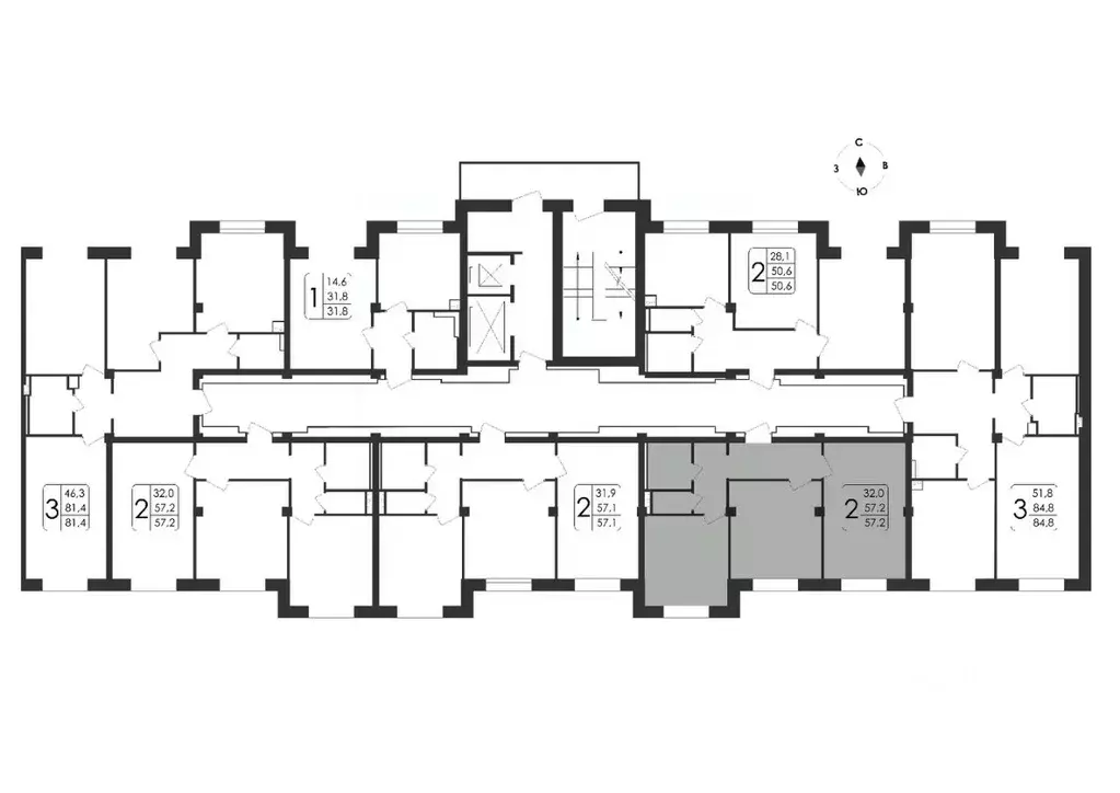 2-к кв. Воронежская область, Воронеж ул. Загоровского, 5/4 (57.2 м) - Фото 1