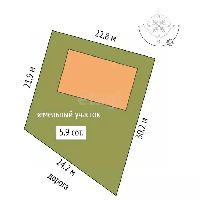 Дом в Самарская область, Волжский район, с. Лопатино пер. Мирный, 7 ... - Фото 2