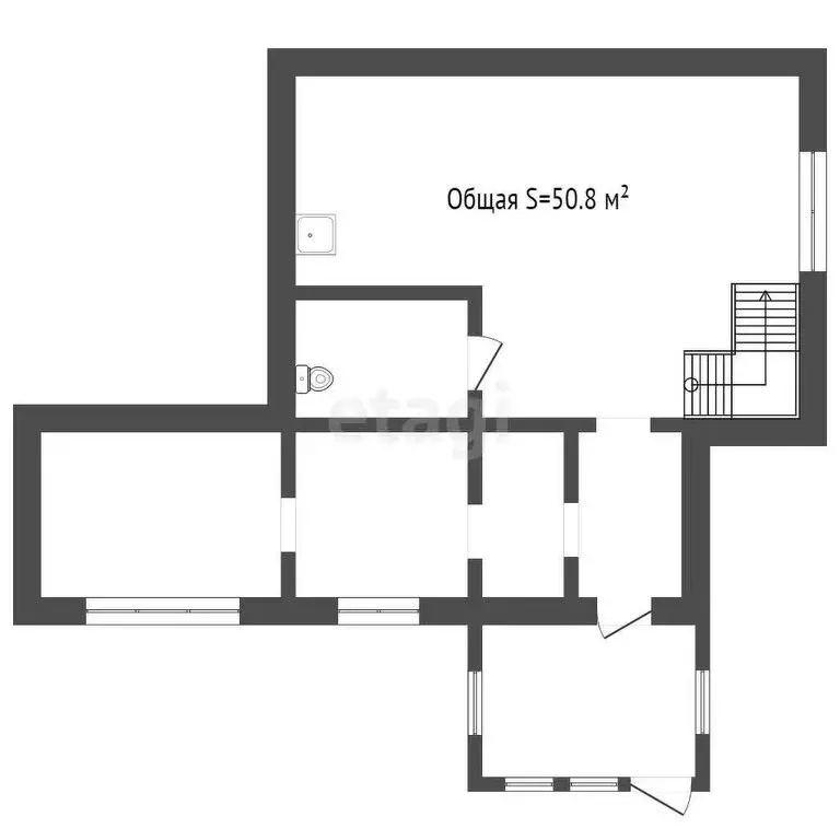 Дом в Прокопьевск, 3-я улица Блюхера (50.8 м) - Фото 0