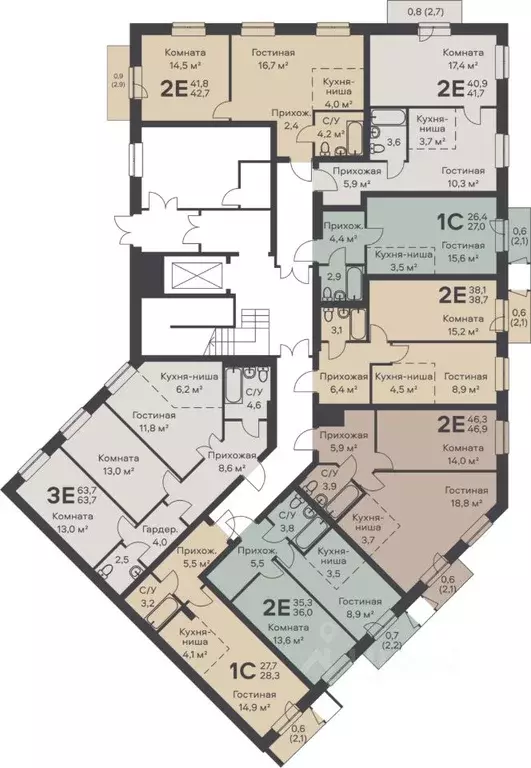 Студия Пермский край, Пермь ул. Вильямса, 5А (28.3 м) - Фото 1