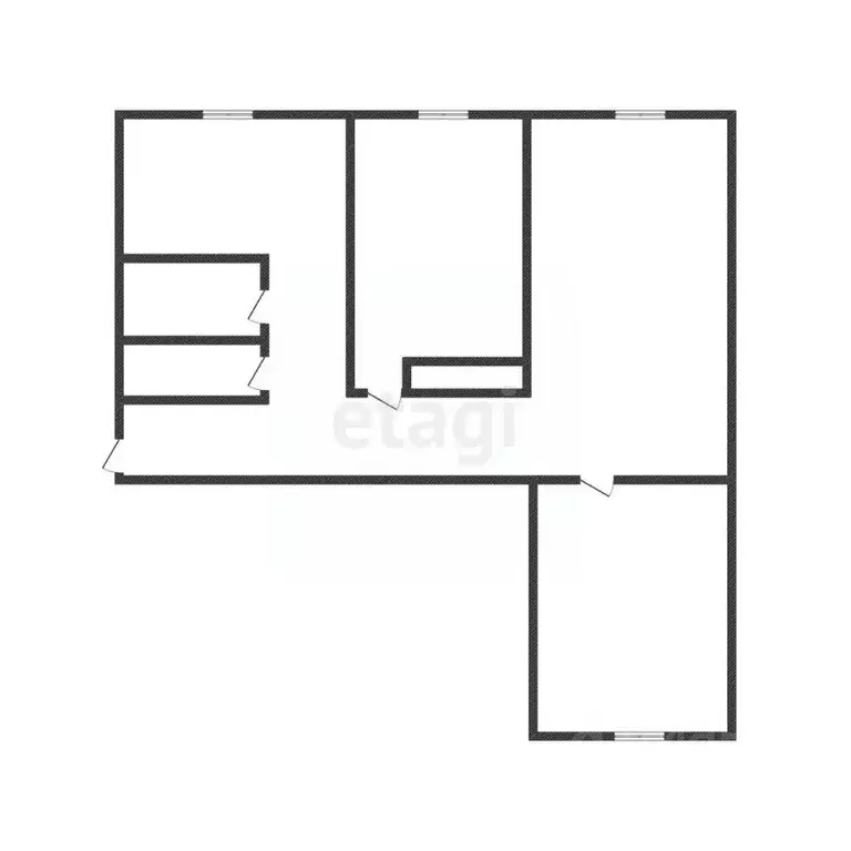 3-к кв. Бурятия, Улан-Удэ ул. Пушкина, 14 (56.0 м) - Фото 1