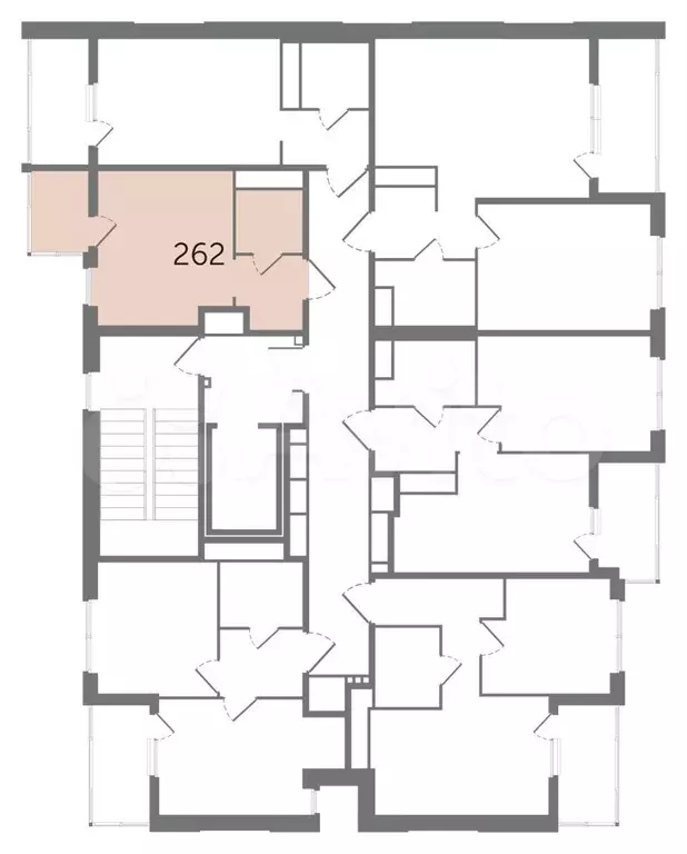 Квартира-студия, 23 м, 7/10 эт. - Фото 1