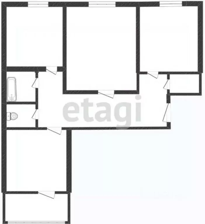 3-к кв. Смоленская область, Смоленск ул. Рыленкова, 79к3 (64.6 м) - Фото 1
