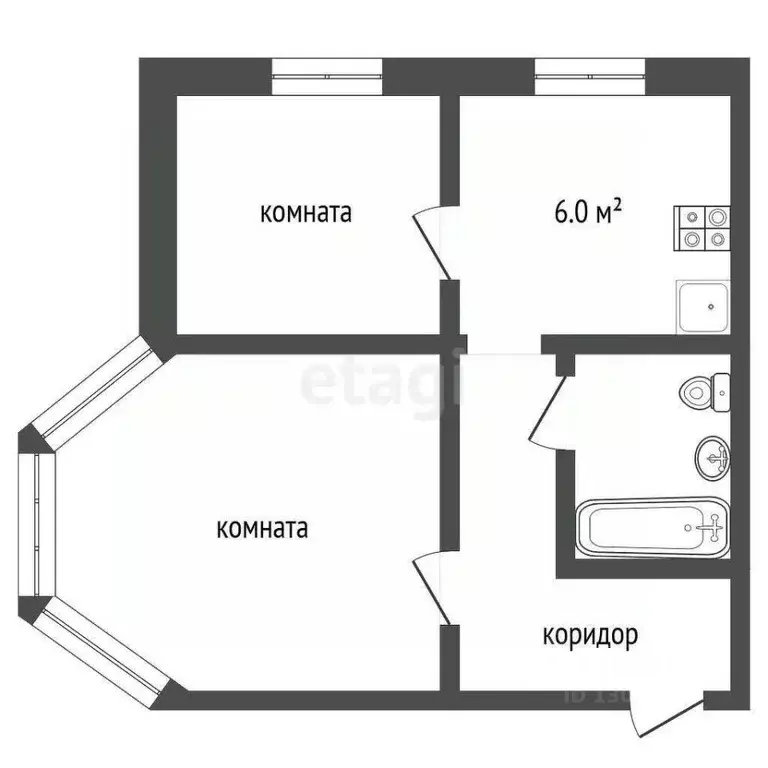 2-к кв. Ярославская область, Ярославль Клубная ул., 9 (44.8 м) - Фото 2
