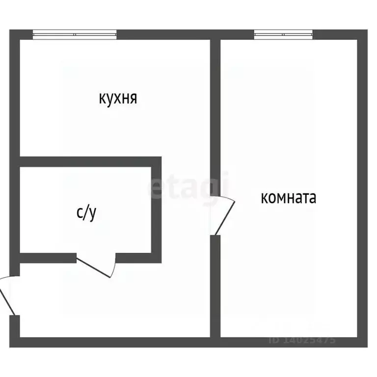 1-к кв. Владимирская область, Ковров Подлесная ул., 19 (25.0 м) - Фото 1