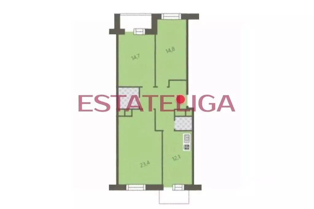 3-к кв. Москва Береговой проезд, 1А (85.0 м) - Фото 1