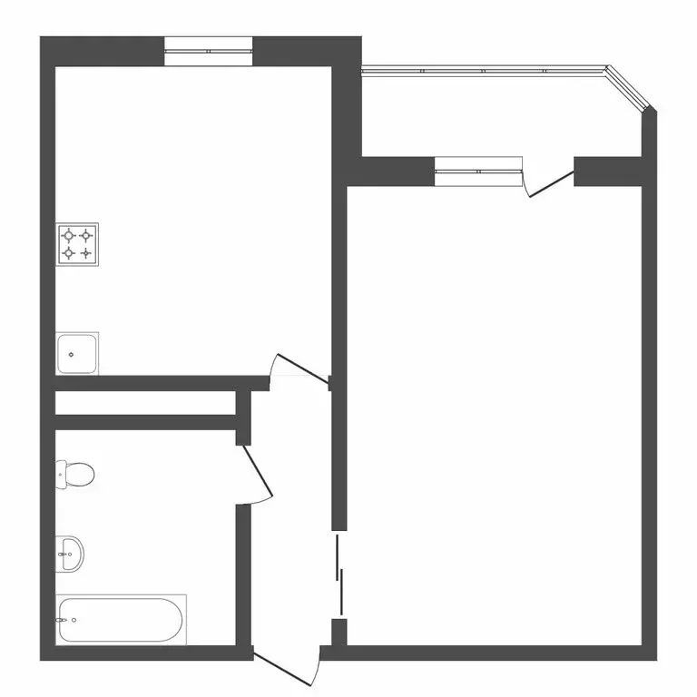 1-комнатная квартира: Тюмень, улица Федюнинского, 54к2 (40.9 м) - Фото 0