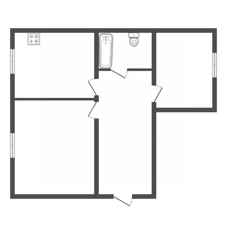 2-к кв. Амурская область, Белогорск Низменная ул., 37 (64.5 м) - Фото 1