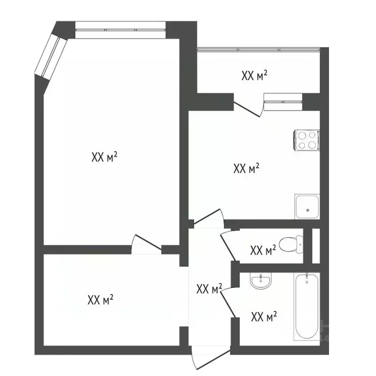 1-к кв. Тюменская область, Тюмень ул. Пермякова, 78 (40.3 м) - Фото 1