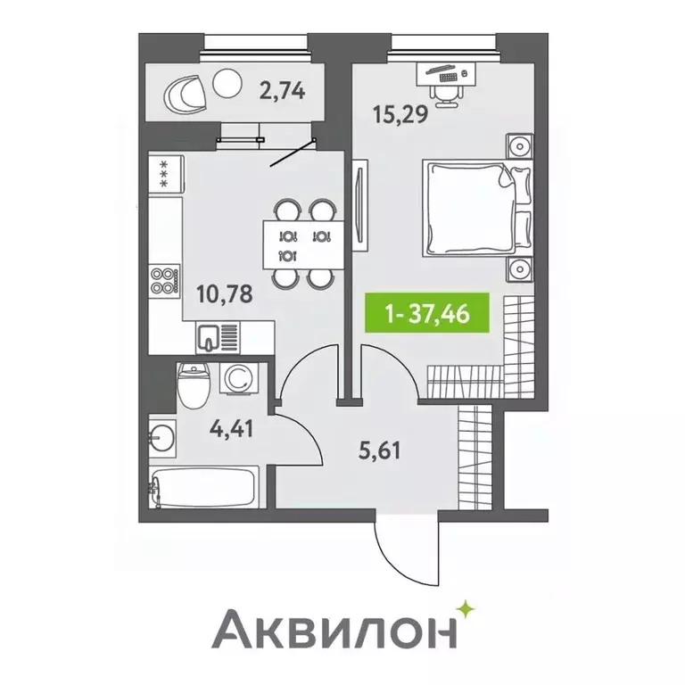 1-к кв. Санкт-Петербург бул. Головнина, 4 (37.6 м) - Фото 0