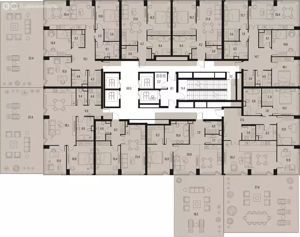2-комнатная квартира: Москва, Летниковская улица, 11к1 (92.8 м) - Фото 1