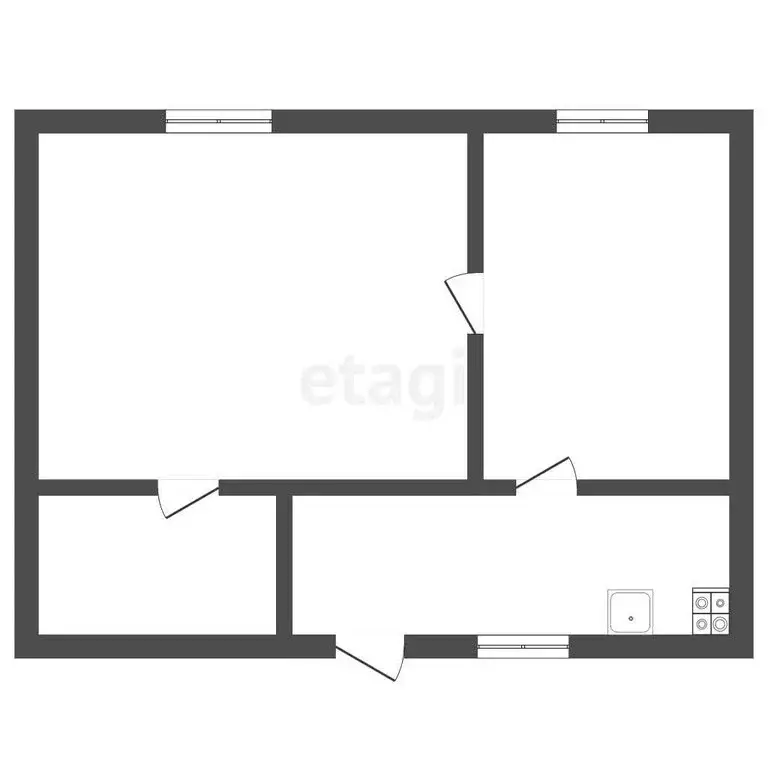 Дом в Ишим, улица Чернышевского (44.4 м) - Фото 1
