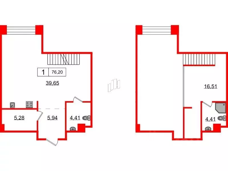 1-к кв. Санкт-Петербург Пионерская ул., 53Ф (76.2 м) - Фото 0