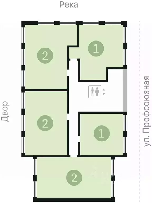 2-к кв. Тюменская область, Тюмень Причальная ул., 11 (82.28 м) - Фото 1