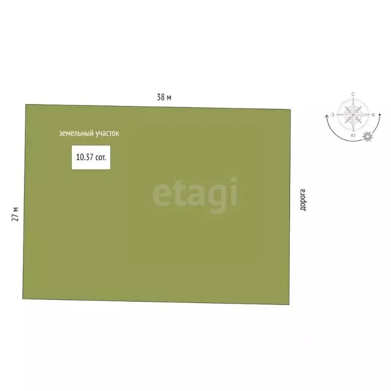 Участок в Владимирская область, Муром д. Коржавино, ул. Луговая (10.37 ... - Фото 2