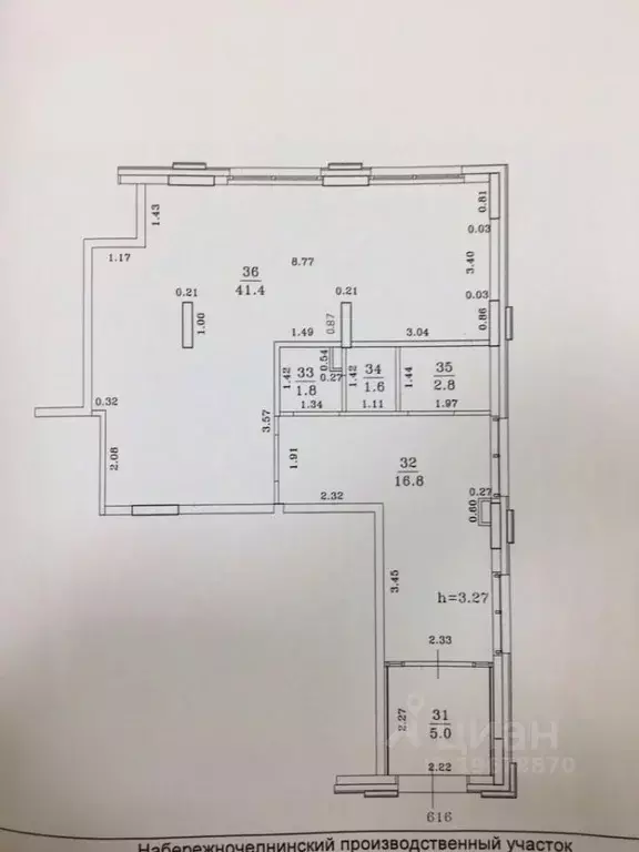 Помещение свободного назначения в Татарстан, Набережные Челны просп. ... - Фото 2