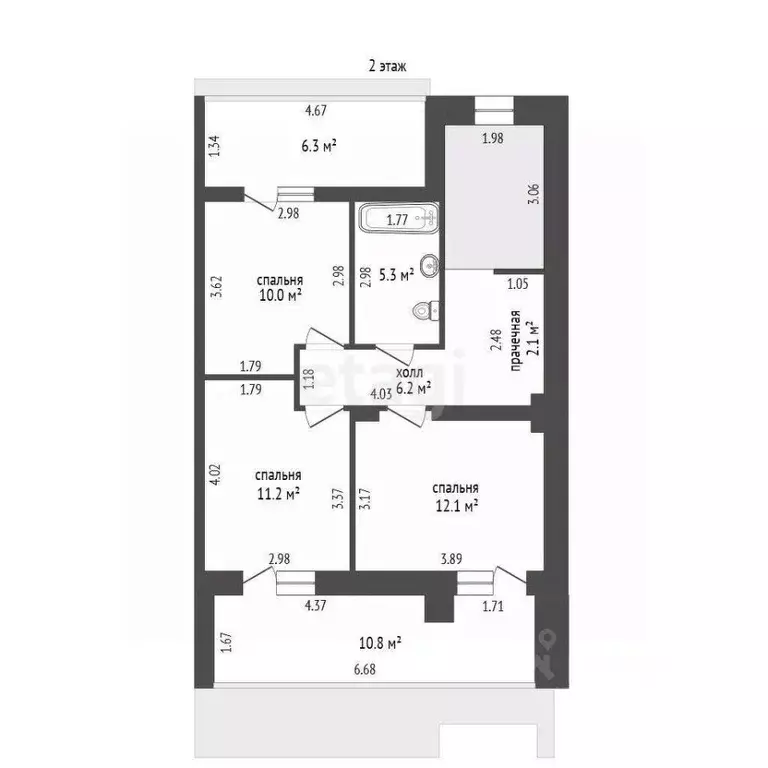 Таунхаус в Ямало-Ненецкий АО, Ноябрьск Уренгойская ул. (153 м) - Фото 2