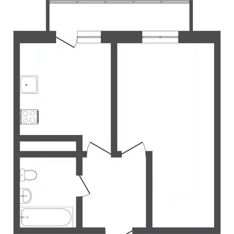 1-к кв. Тюменская область, Тюмень ул. Дмитрия Менделеева, 2 (35.8 м) - Фото 2