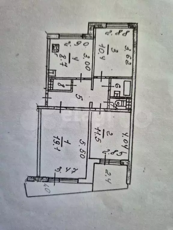 3-к. квартира, 67,8 м, 7/9 эт. - Фото 0