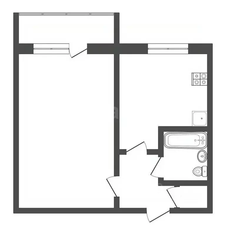 1-к кв. Мордовия, Саранск Лесная ул., 5 (32.0 м) - Фото 2
