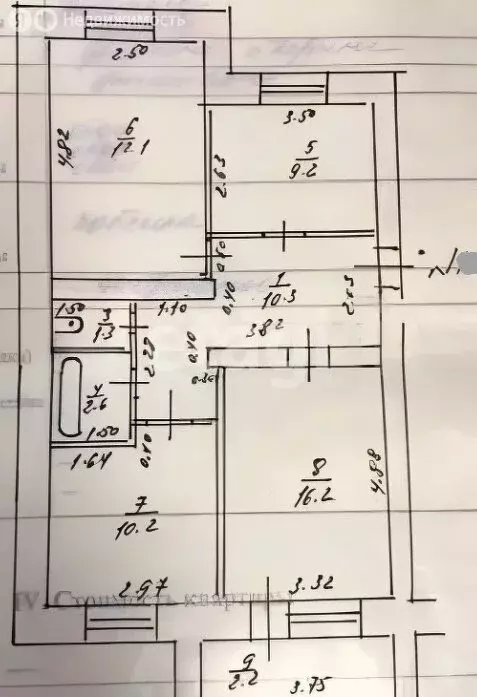 3-комнатная квартира: Казань, Залесная улица, 2А (60 м) - Фото 1