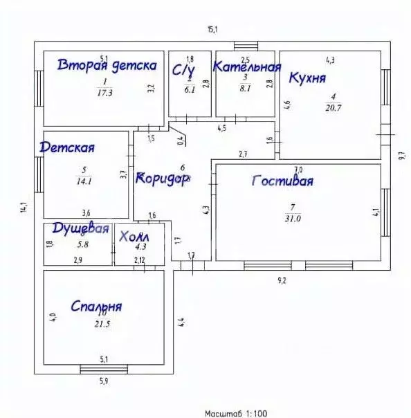 Дом в Москва № 182 кв-л, 289 (150 м) - Фото 2