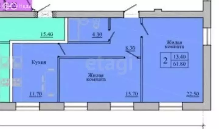 2-комнатная квартира: Балашов, Советская улица, 159 (62.5 м) - Фото 1