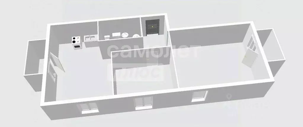 2-к кв. Вологодская область, Вологда Новгородская ул., 58А (69.4 м) - Фото 1
