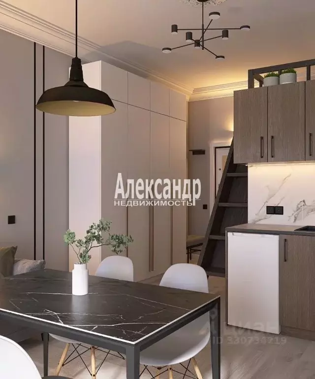 Студия Санкт-Петербург 8-я Советская ул., 57 (30.0 м) - Фото 2