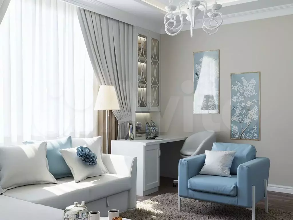 1-к. квартира, 36,7 м, 9/9 эт. - Фото 0