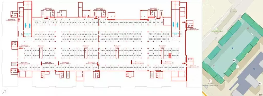Гараж в Санкт-Петербург Октябрьская наб. (13 м) - Фото 1