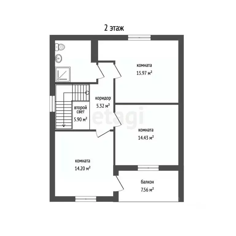 Дом в Пермский край, д. Устиново ул. Малевича, 23А (135 м) - Фото 1