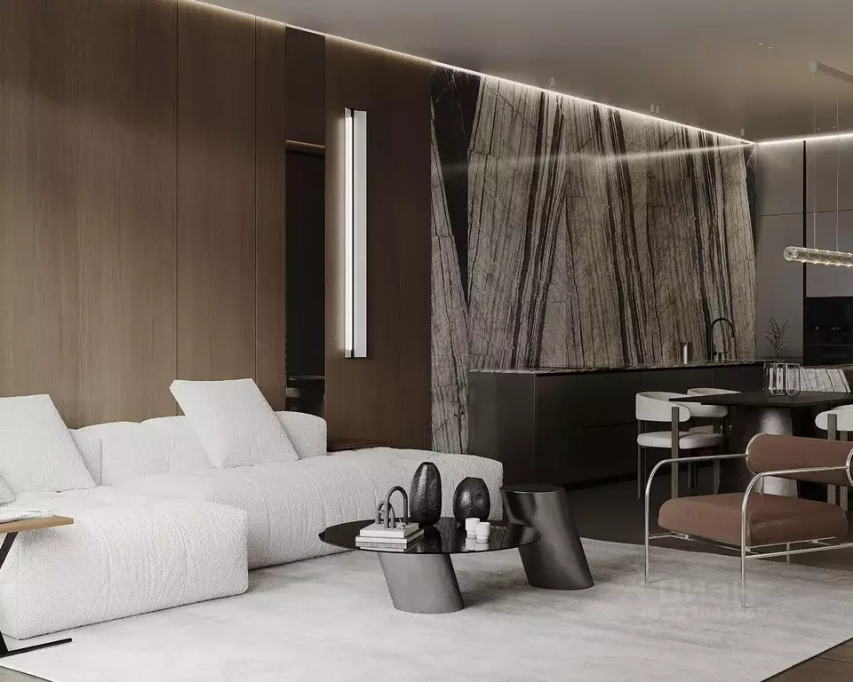 3-к кв. Москва ул. Усачева, 15А (105.0 м) - Фото 1