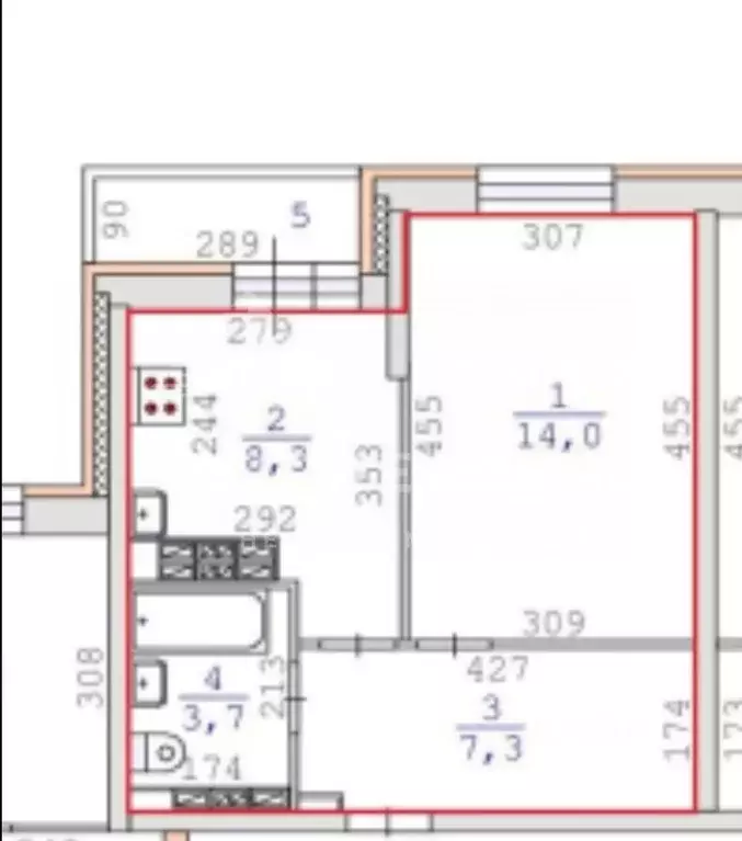 1-к кв. Свердловская область, Екатеринбург ул. Дорожная, 14 (33.3 м) - Фото 1