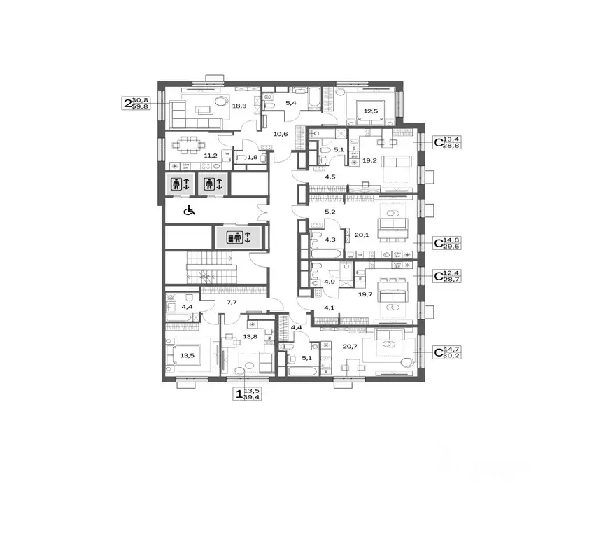 2-к кв. Москва Тагильская ул., 2к1 (60.0 м) - Фото 1