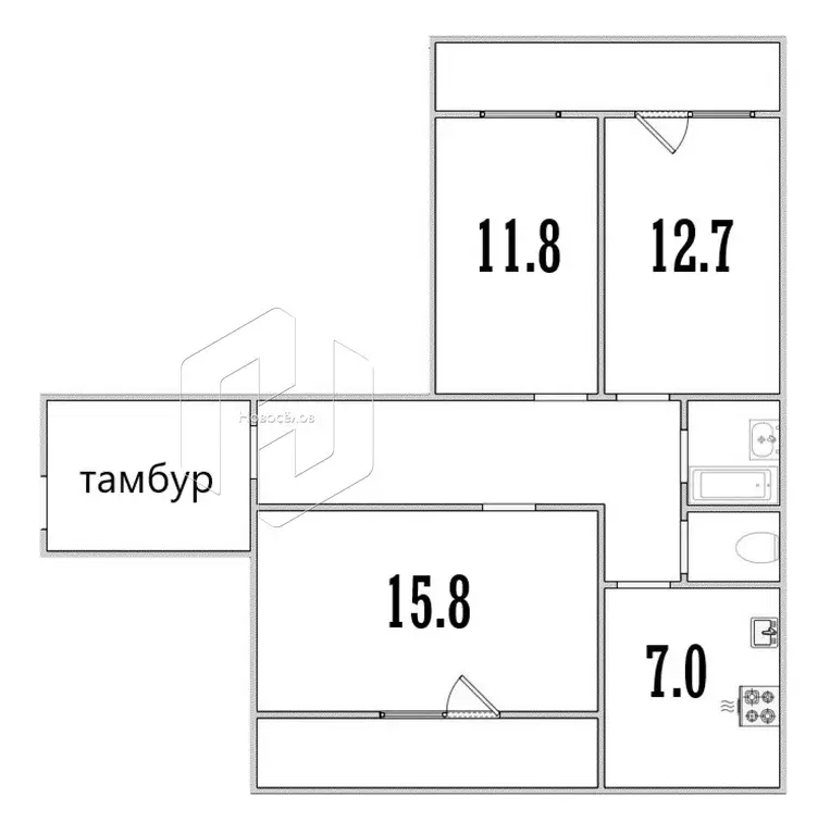 Продаётся 3-к квартира, 60.5 м - Фото 1