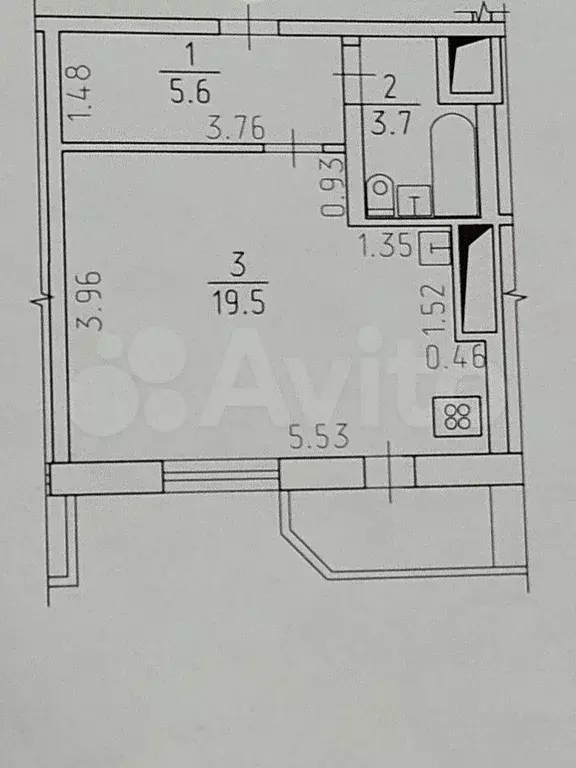 Квартира-студия, 29 м, 11/17 эт. - Фото 1