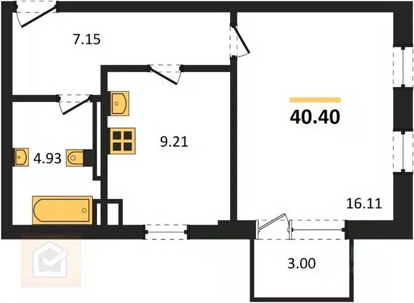 1-к кв. Крым, Евпатория городской округ, Заозерное пгт ул. ... - Фото 1