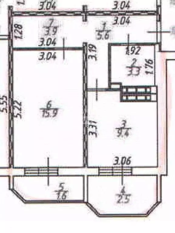Квартира, 1 комната, 38.1 м - Фото 2