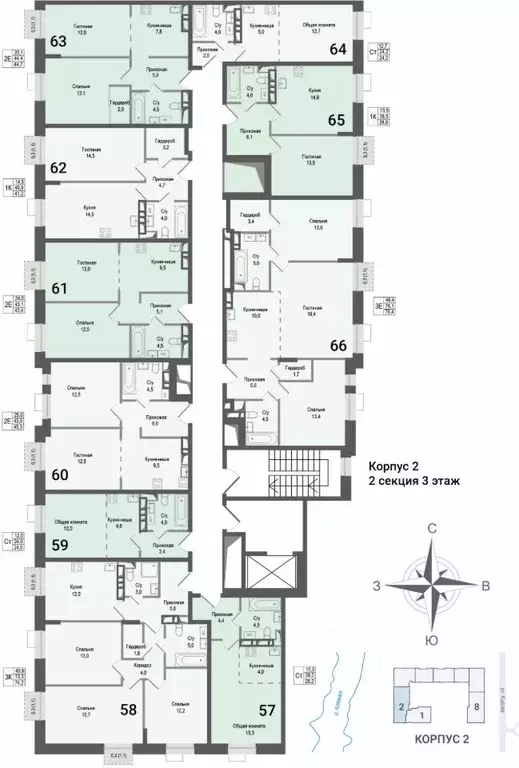 2-к кв. Московская область, Королев Первомайский мкр, Старые Горки дп, ... - Фото 2