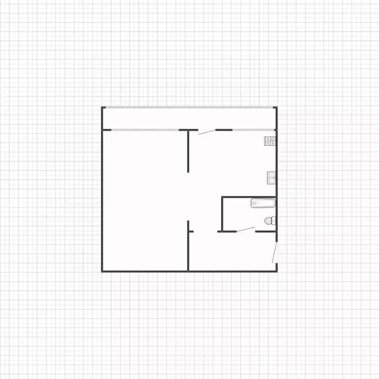 1-к кв. Липецкая область, Липецк ул. Гагарина, 81 (30.0 м) - Фото 2