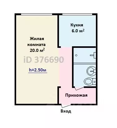 1-к кв. Москва Яузская ул., 6-8С5 (32.0 м) - Фото 1