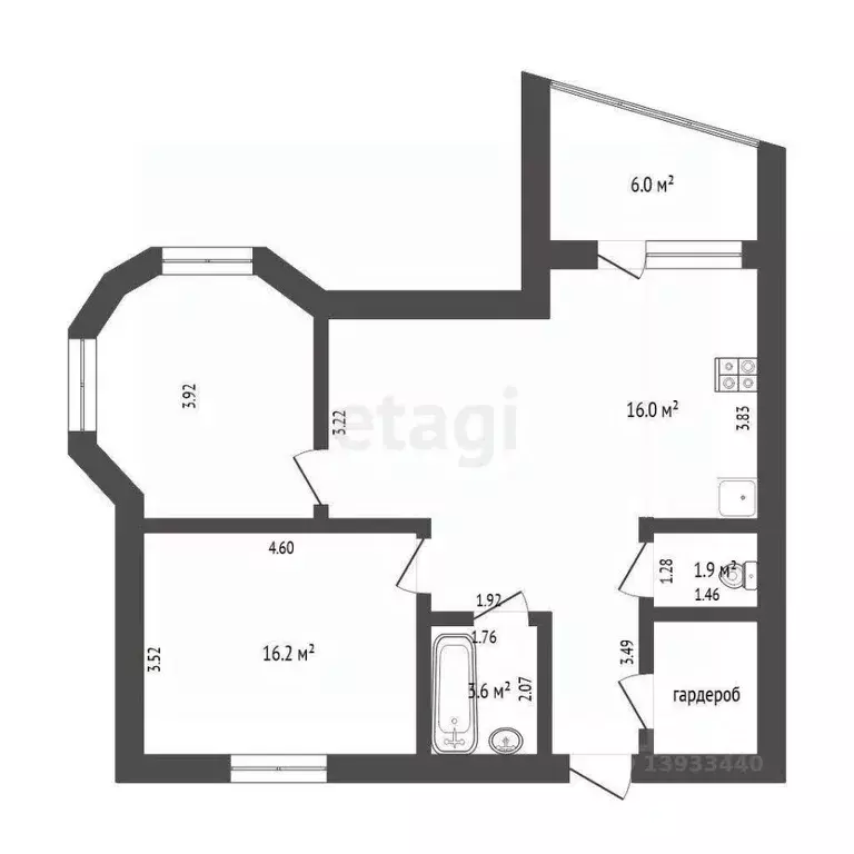 2-к кв. Тюменская область, Тюмень Широтная ул., 213 (68.0 м) - Фото 1