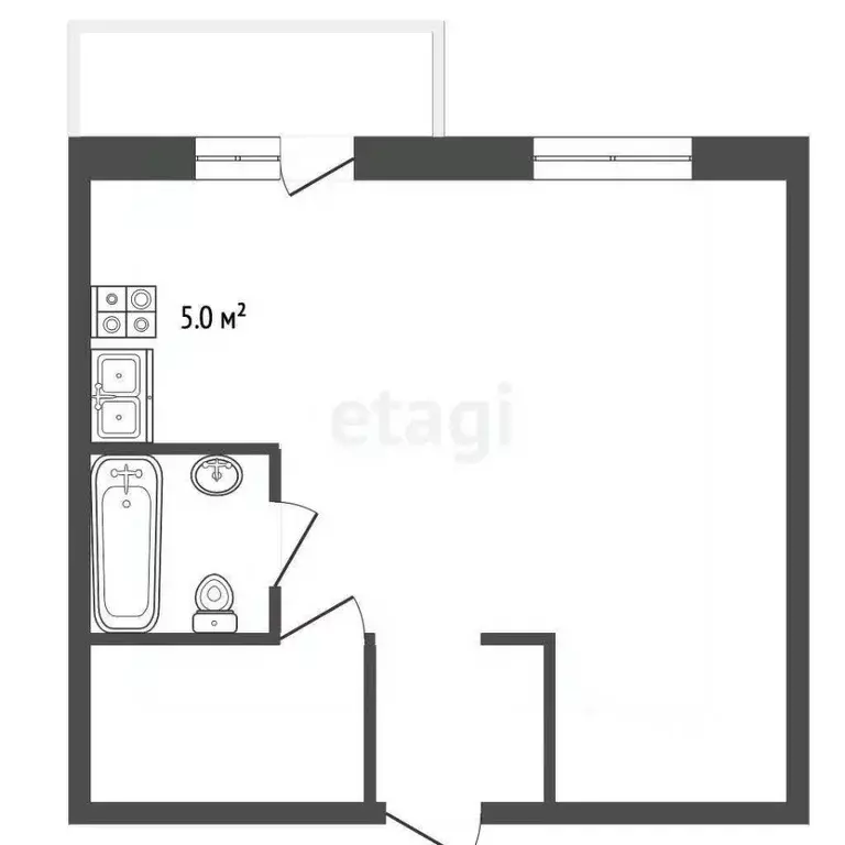 1-к кв. Смоленская область, Дорогобуж ул. Мира, 34 (27.6 м) - Фото 0