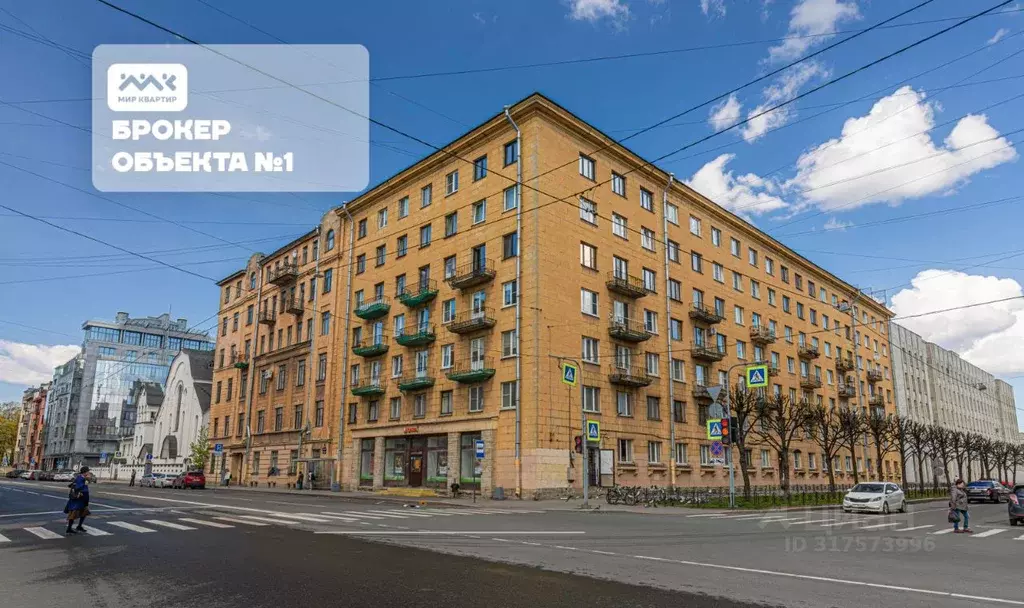 3-к кв. Санкт-Петербург Кавалергардская ул., 30 (76.0 м) - Фото 0