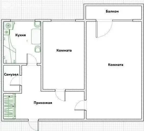2-комнатная квартира: Балашиха, микрорайон Керамик, Береговая улица, 5 ... - Фото 1
