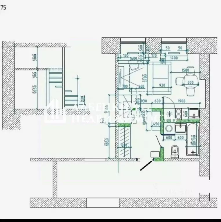 1-к кв. Санкт-Петербург ул. Писарева, 18 (37.3 м) - Фото 2